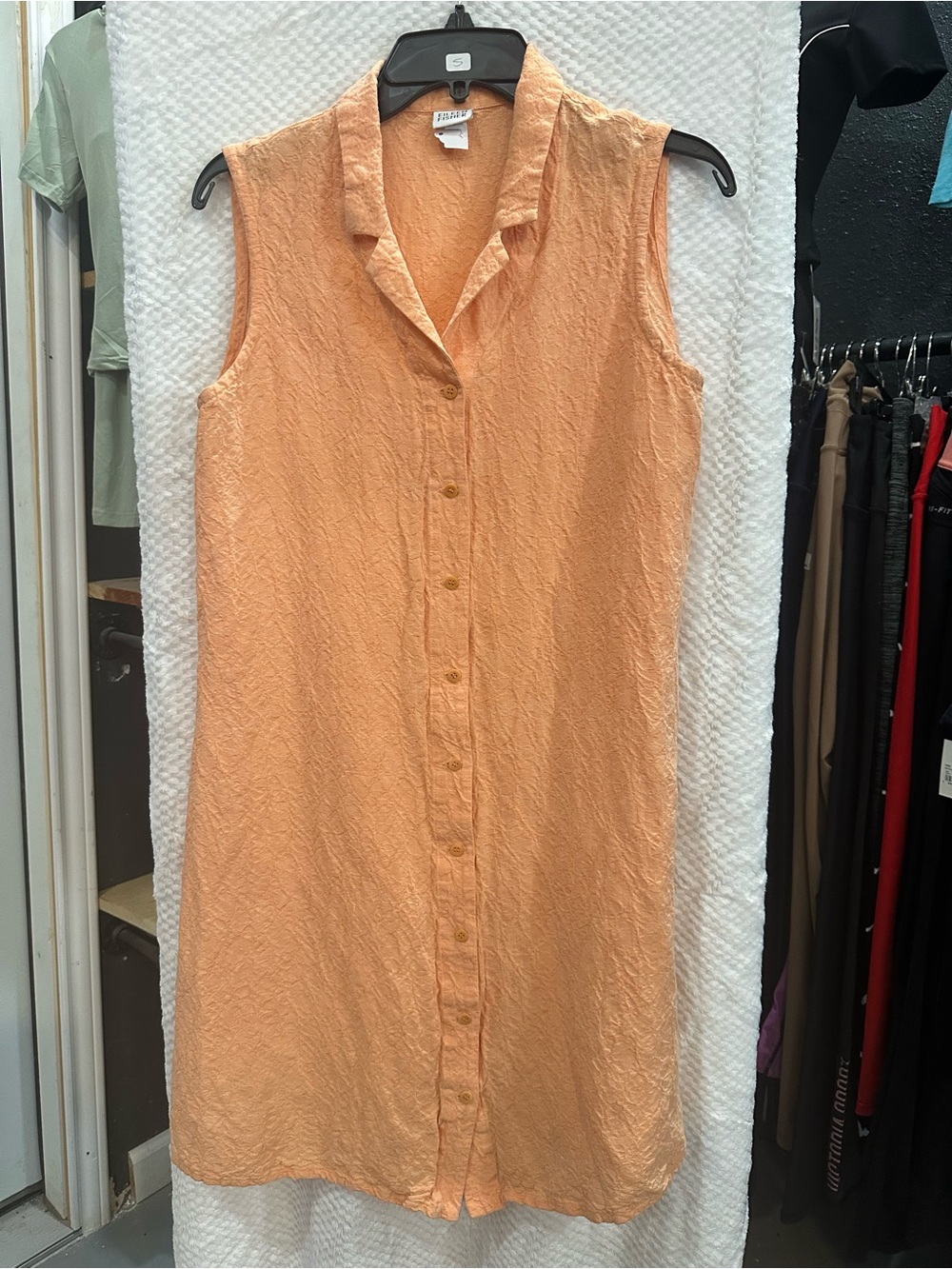 Eileen fisher s/m button up dress